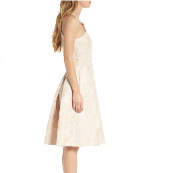 Gal Meets Glam Evelyn Holly Jacquard Halter Dress - Picture 7 of 14